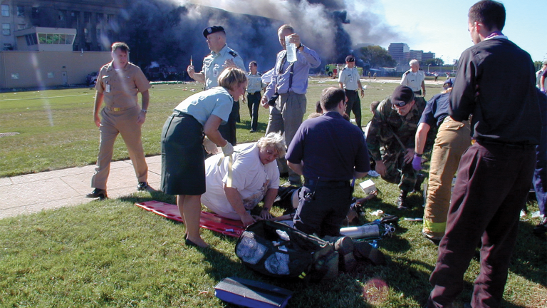 He watched a plane hit the Pentagon on 9/11. Then he braved flames and smoke to save lives
