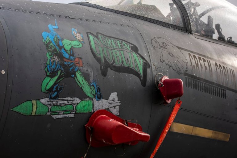 These F-15s dressed up fly as hell for Halloween