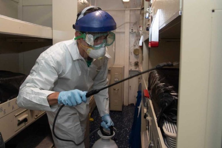 Esper: The ‘safest place to be’ during the COVID-19 pandemic is on a Navy ship at sea
