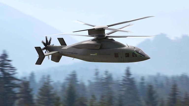 This futuristic twin-blade helicopter may be the Army’s replacement for the iconic Black Hawk