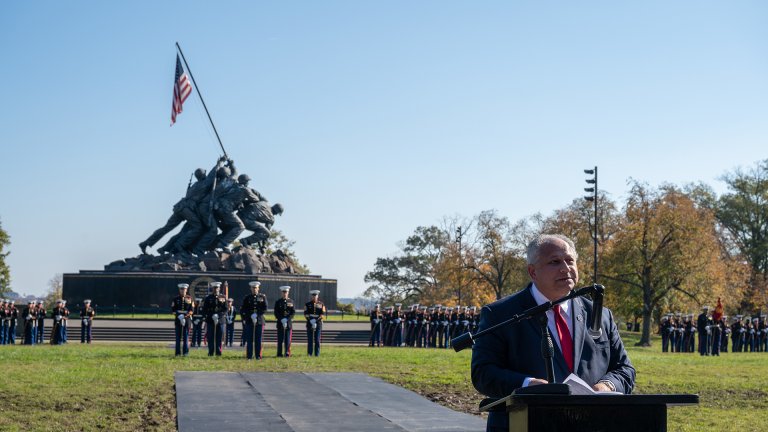 The Marine Corps won’t expel all unvaccinated Marines en masse on the Nov. 28 deadline, Navy secretary says