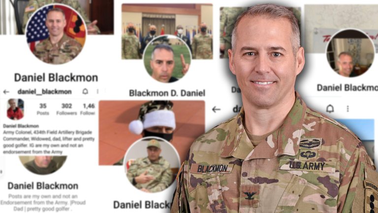Meet the Army officer who’s become the accidental face of romance scams around the world
