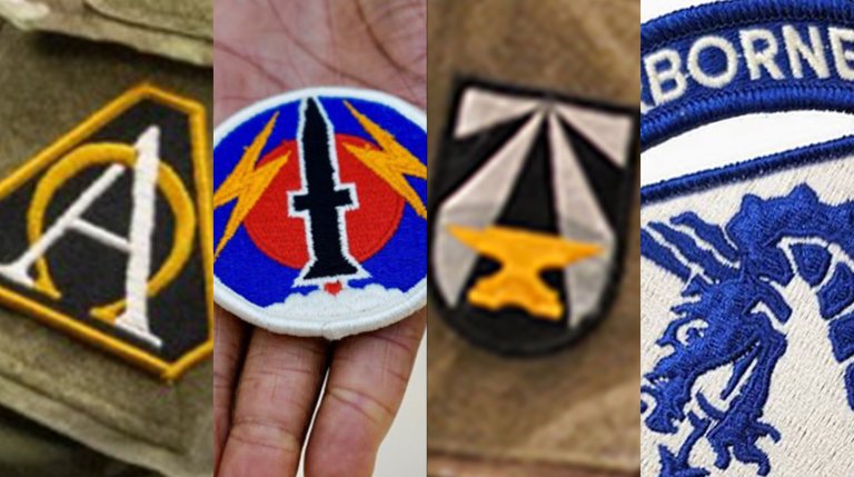 Soldiers attached to garrison headquarters units across the Army are swapping their Army Materiel Command patches for local unit shoulder insignia.