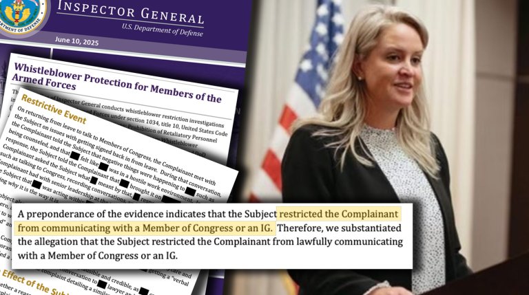 A Pentagon inspector general found that an Air Force colonel illegally restricted an Army Major from contacting a member of Congress over contaminated water at Joint Base Pearl Harbor Hickam, Hawaii.